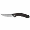 ZERO TOLERANCE 0462 3.7in Satin Trailing Point Black And Red Carbon Fiber Handle Folding Knife (0462) -THE BLADE BAR Sales 0462 profile web 10660.1663696541