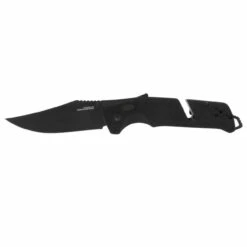 SOG Trident AT 3.7in Black Clip Point Black GRN Handle Assisted Folding Knife (11-12-05-41)