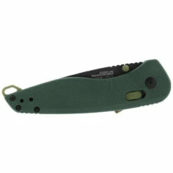 SOG Aegis AT 3.13in Black Drop Point Green GRN Handle Assisted Folding Knife (11-41-04-41) -THE BLADE BAR Sales 11 41 04 41 product alt 4 04109 07656.1664899292