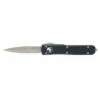MICROTECH Ultratech 3.4in Stonewash Bayonet Black Aluminum Handle Automatic Out-The-Front Knife (120-10)