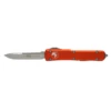 MICROTECH Ultratech 3.4in Stonewash Drop Point Orange Aluminum Handle Automatic Out-The-Front Knife (121-10OR) -THE BLADE BAR Sales 121 10OR.1 12932.1664288257