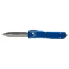 MICROTECH Ultratech 3.4in Stonewash Dagger Blue Aluminum Handle Automatic Out-The-Front Knife (122-10BL) -THE BLADE BAR Sales 122 10BL.1 91745.1664287972