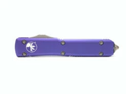 MICROTECH Ultratech 3.4in Stonewash Dagger Purple Aluminum Handle Automatic Out-The-Front Knife (122-10PU) -THE BLADE BAR Sales 122 10PU4 31929.1614184603