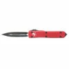 MICROTECH Ultratech 3.4in Black Dagger Red Aluminum Handle Automatic Out-The-Front Knife (122-1RD) -THE BLADE BAR Sales 122 1RD.1 82236.1614091610