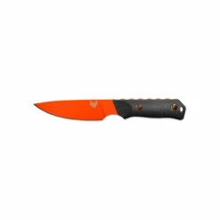 BENCHMADE Raghorn 4.64in Orange Cerakote Drop Point Carbon Fiber Handle Fixed Blade Knife With Boltaron Sheath (15600OR)