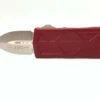 MICROTECH Exocet 1.98in Stonewash Dagger Merlot Red Aluminum Handle Automatic Out-The-Front Knife (157-10MR) -THE BLADE BAR Sales 157 10MR1 67807.1614283015