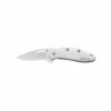KERSHAW Chive 1.9in Bead Blast Clip Point Steel Handle Spring Assisted Folding Knife (1600)