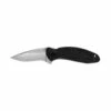 KERSHAW Scallion 2.5in Bead Blast Drop Point Black Polymer Handle Assisted Folding Knife (1620) -THE BLADE BAR Sales 1620 profile 47915.1664907271