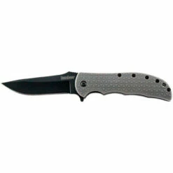 KERSHAW Volt II 3.25in Black Drop Point Gray GFN Spring Assisted Folding Knife (3650GRYBLK)