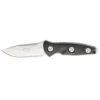 MICROTECH Socom Alpha Mini 3.75in Stonewash Serrated Clip Point Black G-10 Handle Fixed Blade Knife With Carbon Fiber Sheath (113M-11) -THE BLADE BAR Sales 1 22308.1683753623