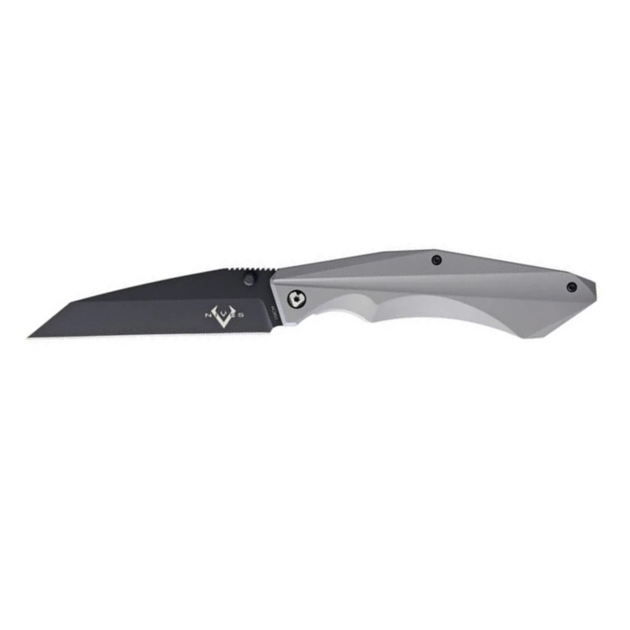V NIVES Ti Sportster 3.75in Black Wharncliffe Gray Titanium Handle Manual Folding Knife (V03TIPB) 3 V NIVES Ti Sportster 3.75in Black Wharncliffe Gray Titanium Handle Manual Folding Knife (V03TIPB)