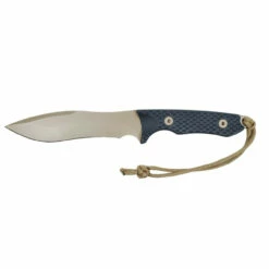 SPARTAN BLADES Ronin Shinto 5.63in FDE Spear Point Recurve Black Canvas Micarta Handle Fixed Blade Knife With Tan Kydex Sheath (SB47DEBKKYTN)