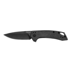 KERSHAW Radar 2.87 In Black Wash Drop Point Black Wash Steel Handle Assisted Folding Knife (5560)