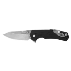 KERSHAW Drivetrain 3.2in Stonewash Drop Point Black GFN Handle Spring Assisted Folding Knife (8655)