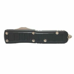 MICROTECH UTX-85 II 3.125in Stonewash Drop Point Black Aluminum Handle Automatic Out-The-Front Knife (231II-10S) -THE BLADE BAR Sales 231II 10S.3 15333.1639506782