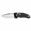 HOGUE A01 Microswitch 2.62in Stonewash Drop Point Black Aluminum Handle Automatic Folding Knife (24110) -THE BLADE BAR Sales 24110 1 89425.1647378784