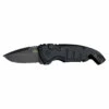 HOGUE A01 MicroSwitch 1.87in Black Drop Point Black Aluminum Handle Automatic Folding Knife (24126)