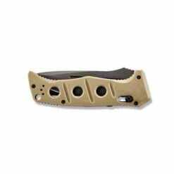 BENCHMADE Auto Adamas 3.8in Grey Drop Point Tan G-10 Handle Automatic Folding Knife (2750GY-3) -THE BLADE BAR Sales 2750gy 3 08 83388.1650902694