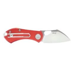 GIANTMOUSE ACE Nibbler 1.9in Satin Wharncliffe Red Aluminum Handle Folding Knife (ANRU) -THE BLADE BAR Sales 2 76631.1664300267