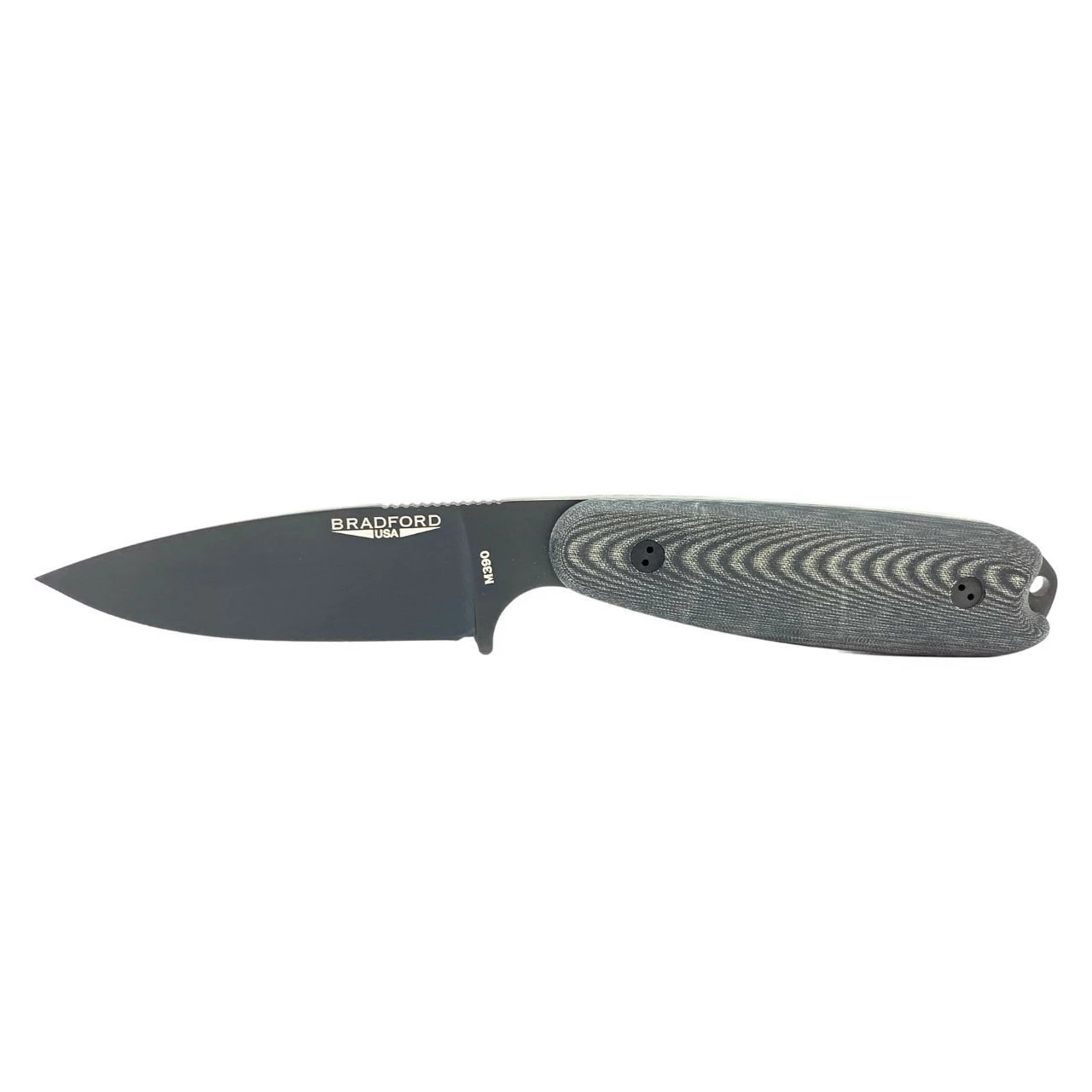 BRADFORD KNIVES Guardian 3.5 3.5in DLC Black Drop Point Black Micarta Handle Fixed Blade Knife (3.5S-101B-M390) 3 BRADFORD KNIVES Guardian 3.5 3.5in DLC Black Drop Point Black Micarta Handle Fixed Blade Knife (3.5S-101B-M390)