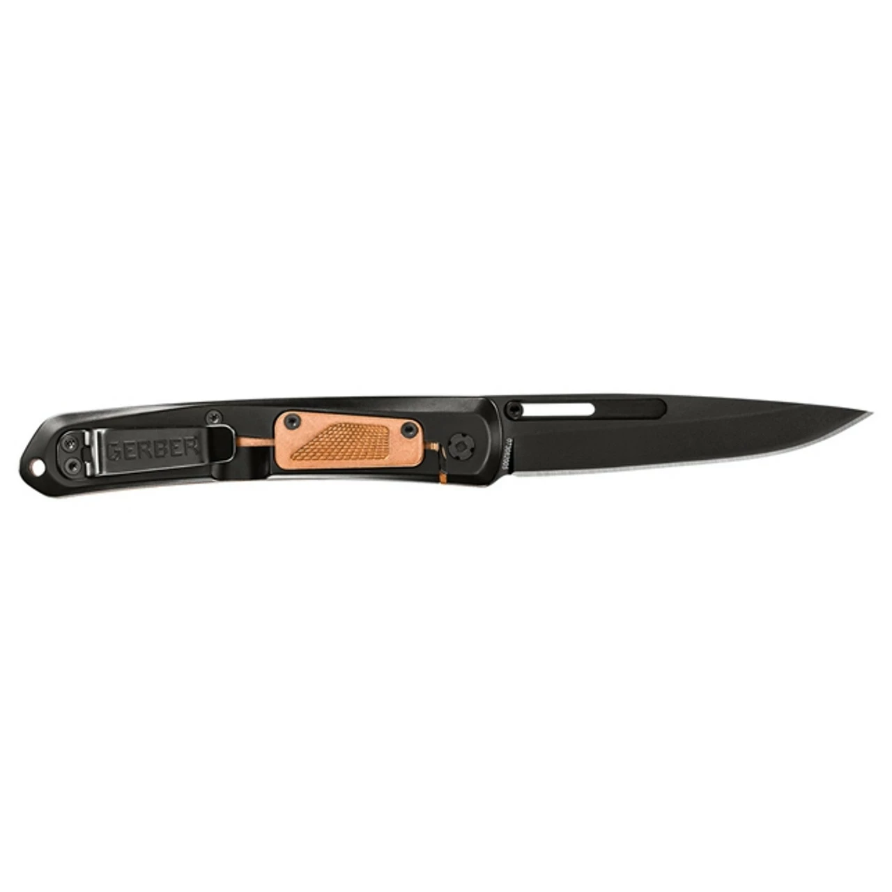 GERBER Affinity 8 5In Black Drop Point Copper And Stainless Steel Handle Folding Knife Clamshell Pack (31-004057) 5 GERBER Affinity 8 5In Black Drop Point Copper And Stainless Steel Handle Folding Knife Clamshell Pack (31-004057) - Image 3