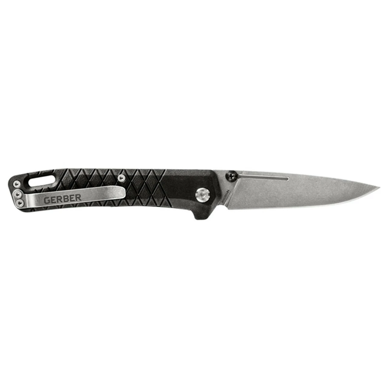 GERBER Zilch 3.12in Stonewash Drop Point Black FRN Handle Folding Knife (30-001878) 5 GERBER Zilch 3.12in Stonewash Drop Point Black FRN Handle Folding Knife (30-001878) - Image 3