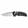 HOGUE EX01 4.0in Stonewash Drop Point Black Aluminum Handle Folding Knife (34150) -THE BLADE BAR Sales 34150 13373.1664891731