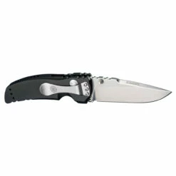 HOGUE EX01 3.5in Stonewash Drop Point Black Aluminum Handle Folding Knife (34170) -THE BLADE BAR Sales 34170 02 43594.1664891649