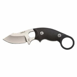 HOGUE EX-F03 2.25in Stonewash Clip Point Black G-10 Handle Fixed Blade Knife (35339)