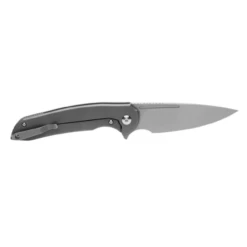 FERRUM FORGE Stinger 3.25in Stonewash Drop Point Grey Titanium Handle Manual Folding Knife (FFST) -THE BLADE BAR Sales 3 33118.1680900098
