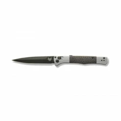 THE BLADE BAR Sales 37 BENCHMADE Auto Fact 3.95in Black Spear Point Silver And Black Carbon Fiber Handle Auto Folding Knife (4170BK)