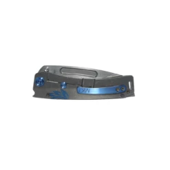 MKT Marauder H 4.25in Stonewash Drop Point Gray Titanium Handle With Blue Filigree Design Manual Folding Knife (00094) -THE BLADE BAR Sales 4 18784.1682971535