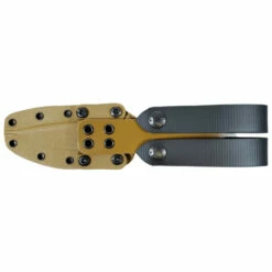 SPARTAN BLADES Harsey TT 4.5in FDE PVD Drop Point Black Micarta Handle Fixed Blade Knife With Tan Kydex Sheath (SB43DEBKKYTN) -THE BLADE BAR Sales 4 68462.1646144814