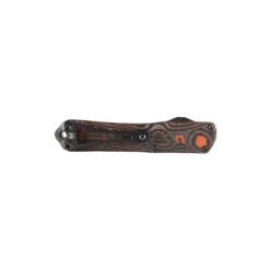 HERETIC Manticore-S 2.63in DLC Black Tanto Black Aluminum Handle With Orange Camo Carbon Fiber Backcover Automatic Out-The-Front Knife (H023-6A-ORCF) -THE BLADE BAR Sales 4 78286.1664306101