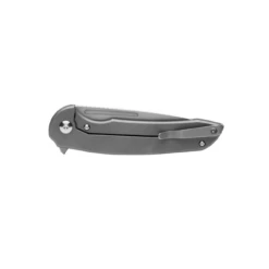 FERRUM FORGE Stinger 3.25in Stonewash Drop Point Grey Titanium Handle Manual Folding Knife (FFST) -THE BLADE BAR Sales 4 99584.1680900098