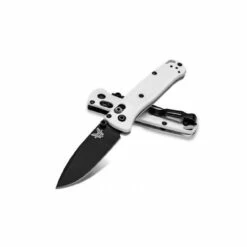BENCHMADE Mini Bugout 2.82 Black Drop Point White Grivory Handle Folding Knife (533BK-1) -THE BLADE BAR Sales 533 white 01 1 65594.1614196680