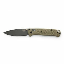BENCHMADE Bugout 3.24in Gray Drop Point Ranger Green Grivory Handle Folding Knife (535GRY-1)