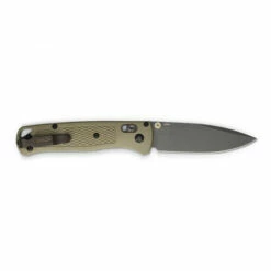 BENCHMADE Bugout 3.24in Gray Drop Point Ranger Green Grivory Handle Folding Knife (535GRY-1) -THE BLADE BAR Sales 535gry 1 04 83646.1643229716