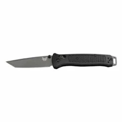 BENCHMADE Bailout 3.38in Gray Tanto Black Grivory Handle Folding Knife (537GY)