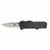 HOGUE / HK KNIVES Micro Incursion 1.95in Stonewash Drop Point Black Aluminum Handle Automatic Out-the-Front Knife (54030)
