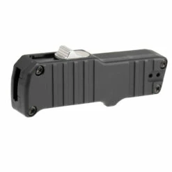 HOGUE / HK KNIVES Micro Incursion 1.95in Stonewash Drop Point Black Aluminum Handle Automatic Out-the-Front Knife (54030) -THE BLADE BAR Sales 54030 3 57423.1647551600