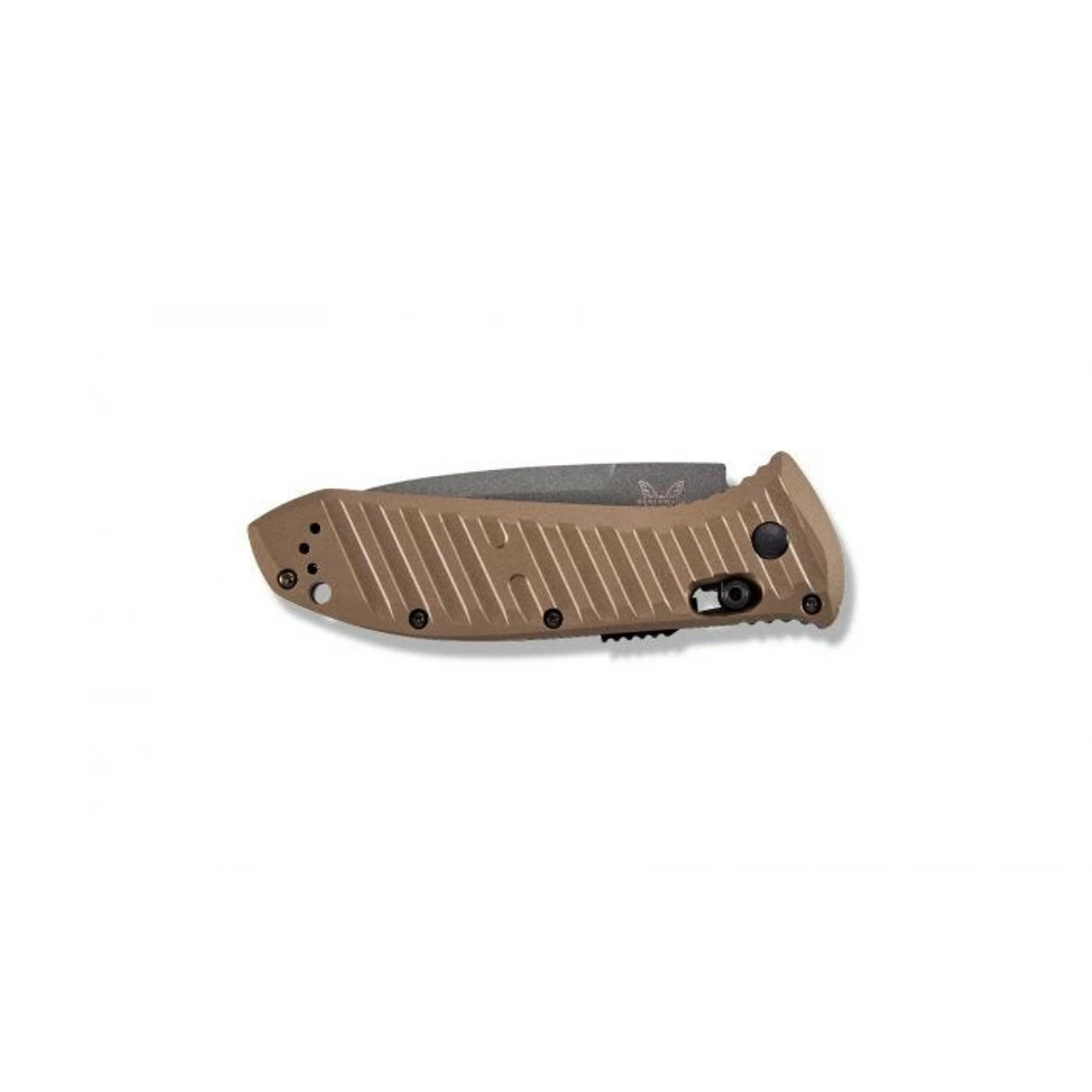 BENCHMADE Auto Presidio II 3.72in Gray Coated Drop Point Bronze Aluminum Handle Automatic Folding Knife (5700SGY-1) 4 BENCHMADE Auto Presidio II 3.72in Gray Coated Drop Point Bronze Aluminum Handle Automatic Folding Knife (5700SGY-1) - Image 2