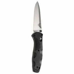 BENCHMADE Barrage 3.6in Satin Drop Point Black Valox Handle Spring Assisted Folding Knife (580)