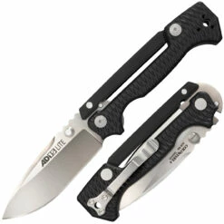 COLD STEEL AD-15 Lite 3.5in Satin Drop Point Black FRN Handle Folding Knife (58SQL)