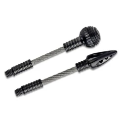 MICROTECH Anax 3.8in Black Drop Point Serrated Black Titanium With Carbon Fiber Inlay Handle Manual Folding Knife (109C-2DLCTCFITI) -THE BLADE BAR Sales 5 07011.1683750269