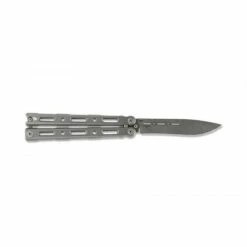 BENCHMADE TI 85 Bali-Song 4.4in Stonewash Drop Point Gray Titanium Handle Butterfly Knife (85) -THE BLADE BAR Sales 85 04 45018.1682784410