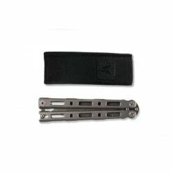 BENCHMADE TI 85 Bali-Song 4.4in Stonewash Drop Point Gray Titanium Handle Butterfly Knife (85) -THE BLADE BAR Sales 85 15 44182.1682784410
