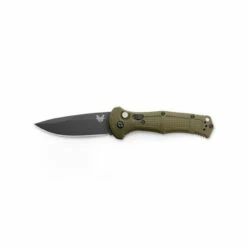 BENCHMADE Claymore 3.6in Black Drop Point OD Green Grivory Handle Automatic Folding Knife (9070BK-1)