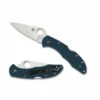SPYDERCO Delica 2.88in Satin Drop Point Blue FRN Handle Folding Knife (C11FPK390)