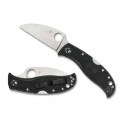 SPYDERCO RockJumper 2.83in Satin Wharncliffe Black FRN Handle Manual Folding Knife (C254PBK)